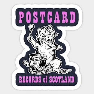 Postcard Records Sticker